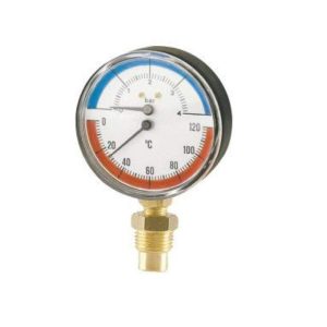 MANOTERMOMETRO RADIAL 0-6BAR 382R06