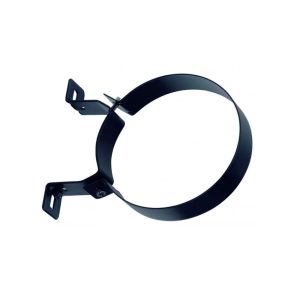 Abrazadera Pellet Ø80mm Inox Negro