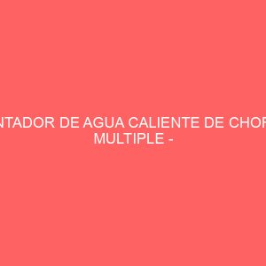 CONTADOR DE AGUA CALIENTE DE CHORRO MULTIPLE - GMDM-I DN25
