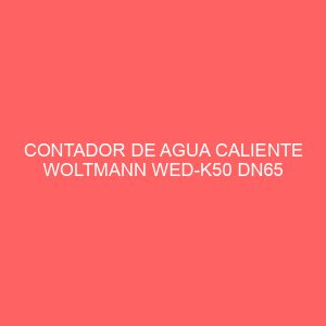 CONTADOR DE AGUA CALIENTE WOLTMANN WED-K50 DN65