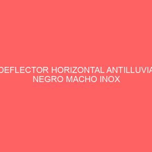 DEFLECTOR HORIZONTAL ANTILLUVIA NEGRO MACHO INOX D.80MM
