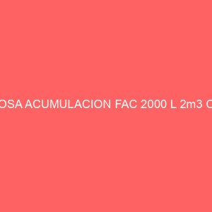 FOSA ACUMULACION FAC 2000 L 2m3 CE