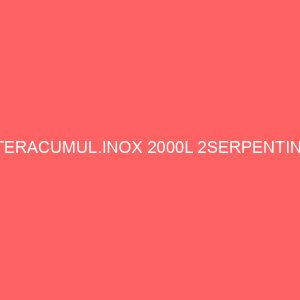 INTERACUMUL.INOX 2000L 2SERPENTINES