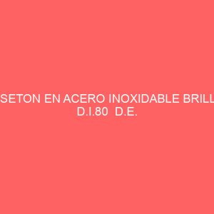 ROSETON EN ACERO INOXIDABLE BRILLO - D.I.80  D.E. 200
