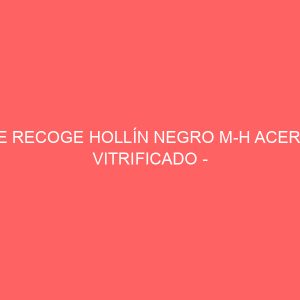 TE RECOGE HOLLÍN NEGRO M-H ACERO VITRIFICADO - DIAMETRO 80MM