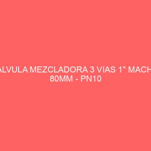 VALVULA MEZCLADORA 3 VIAS 1" MACHO 80MM - PN10