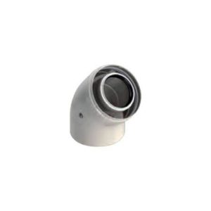 CODO DE 45º COAXIAL 60/100MM M-H CONDENSACIÓN