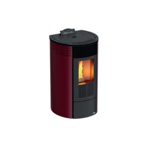 Estufa Pellet BAEZA REDONDO 10KW Negra