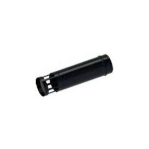Salida Horizontal Pellet Ø80mm Inox Negro | CalorManía Salida Horizontal Pellet Ø80mm Inox Negro